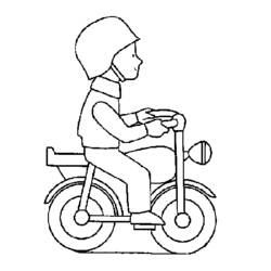ぬりえページ: バイク (交通機関) #136341 - 無料の印刷可能なぬりえページ