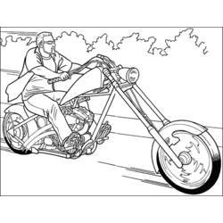 ぬりえページ: バイク (交通機関) #136345 - 無料の印刷可能なぬりえページ