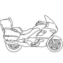 ぬりえページ: バイク (交通機関) #136357 - 無料の印刷可能なぬりえページ