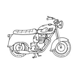 ぬりえページ: バイク (交通機関) #136378 - 無料の印刷可能なぬりえページ