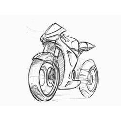 ぬりえページ: バイク (交通機関) #136400 - 無料の印刷可能なぬりえページ