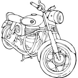 ぬりえページ: バイク (交通機関) #136435 - 無料の印刷可能なぬりえページ