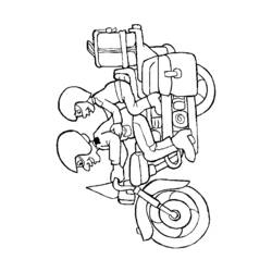ぬりえページ: バイク (交通機関) #136436 - 無料の印刷可能なぬりえページ