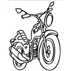 ぬりえページ: バイク (交通機関) #136441 - 無料の印刷可能なぬりえページ