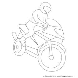 ぬりえページ: バイク (交通機関) #136443 - 無料の印刷可能なぬりえページ