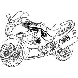 ぬりえページ: バイク (交通機関) #136451 - 無料の印刷可能なぬりえページ