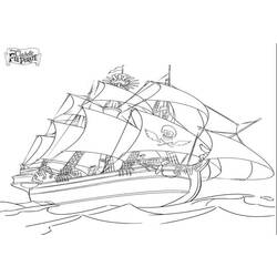 ぬりえページ: 海賊船 (交通機関) #138241 - 無料の印刷可能なぬりえページ