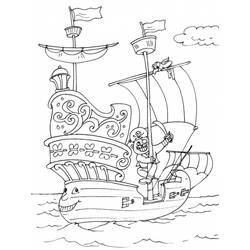 ぬりえページ: 海賊船 (交通機関) #138248 - 無料の印刷可能なぬりえページ