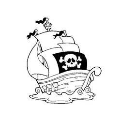 ぬりえページ: 海賊船 (交通機関) #138273 - 無料の印刷可能なぬりえページ
