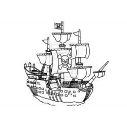 ぬりえページ: 海賊船 (交通機関) #138305 - 無料の印刷可能なぬりえページ