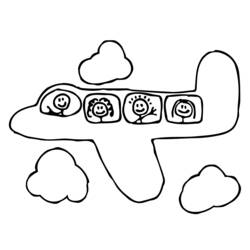 ぬりえページ: 飛行機 (交通機関) #134787 - 無料の印刷可能なぬりえページ