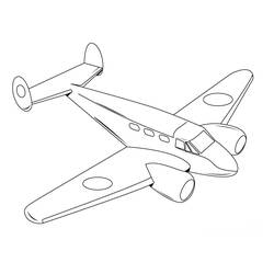ぬりえページ: 飛行機 (交通機関) #134794 - 無料の印刷可能なぬりえページ