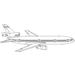 ぬりえページ: 飛行機 (交通機関) #134844 - 無料の印刷可能なぬりえページ
