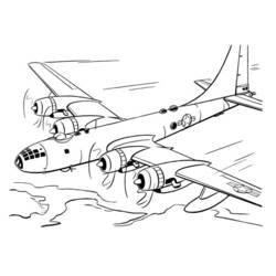 ぬりえページ: 飛行機 (交通機関) #134858 - 無料の印刷可能なぬりえページ