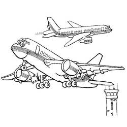 ぬりえページ: 飛行機 (交通機関) #134888 - 無料の印刷可能なぬりえページ