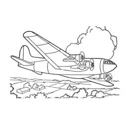 ぬりえページ: 飛行機 (交通機関) #134933 - 無料の印刷可能なぬりえページ