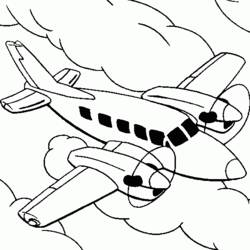 ぬりえページ: 飛行機 (交通機関) #134944 - 無料の印刷可能なぬりえページ