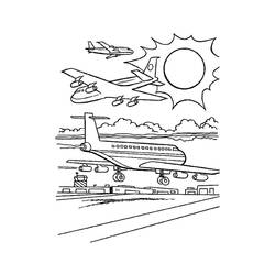ぬりえページ: 飛行機 (交通機関) #134949 - 無料の印刷可能なぬりえページ