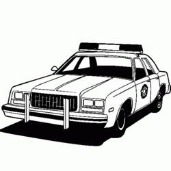 ぬりえページ: 警察車両 (交通機関) #142941 - 無料の印刷可能なぬりえページ