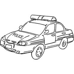 ぬりえ: 警察車両 - 無料の印刷可能なぬりえページ