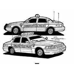 ぬりえページ: 警察車両 (交通機関) #142951 - 無料の印刷可能なぬりえページ