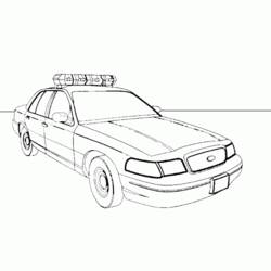 ぬりえページ: 警察車両 (交通機関) #142970 - 無料の印刷可能なぬりえページ