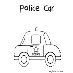 ぬりえページ: 警察車両 (交通機関) #143027 - 無料の印刷可能なぬりえページ