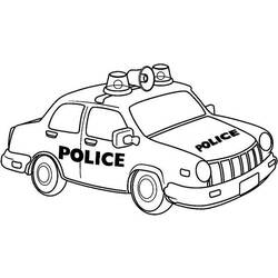 ぬりえページ: 警察車両 (交通機関) #143035 - 無料の印刷可能なぬりえページ