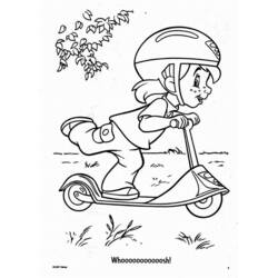 ぬりえページ: スクーター (交通機関) #139091 - 無料の印刷可能なぬりえページ