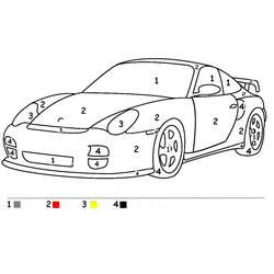 ぬりえ: レースカー - 無料の印刷可能なぬりえページ