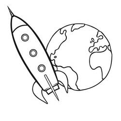 ぬりえページ: ロケット (交通機関) #140060 - 無料の印刷可能なぬりえページ