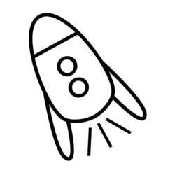ぬりえページ: ロケット (交通機関) #140063 - 無料の印刷可能なぬりえページ
