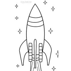 ぬりえページ: ロケット (交通機関) #140069 - 無料の印刷可能なぬりえページ