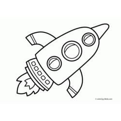 ぬりえページ: ロケット (交通機関) #140071 - 無料の印刷可能なぬりえページ