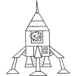 ぬりえページ: ロケット (交通機関) #140074 - 無料の印刷可能なぬりえページ
