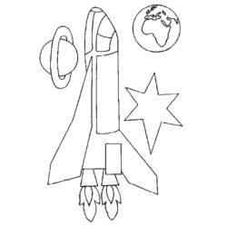 ぬりえページ: ロケット (交通機関) #140077 - 無料の印刷可能なぬりえページ