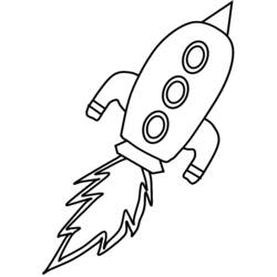 ぬりえページ: ロケット (交通機関) #140087 - 無料の印刷可能なぬりえページ