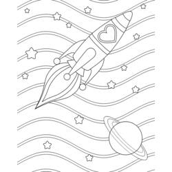ぬりえページ: ロケット (交通機関) #140094 - 無料の印刷可能なぬりえページ