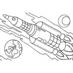 ぬりえページ: ロケット (交通機関) #140096 - 無料の印刷可能なぬりえページ
