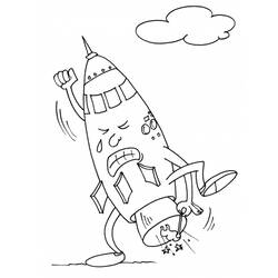 ぬりえページ: ロケット (交通機関) #140104 - 無料の印刷可能なぬりえページ