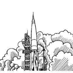 ぬりえページ: ロケット (交通機関) #140151 - 無料の印刷可能なぬりえページ
