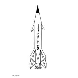 ぬりえページ: ロケット (交通機関) #140162 - 無料の印刷可能なぬりえページ