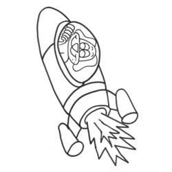 ぬりえページ: ロケット (交通機関) #140190 - 無料の印刷可能なぬりえページ