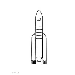 ぬりえページ: ロケット (交通機関) #140231 - 無料の印刷可能なぬりえページ