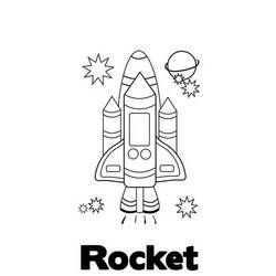 ぬりえページ: ロケット (交通機関) #140244 - 無料の印刷可能なぬりえページ