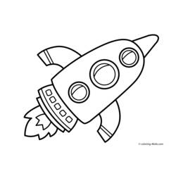 ぬりえページ: ロケット (交通機関) #140272 - 無料の印刷可能なぬりえページ