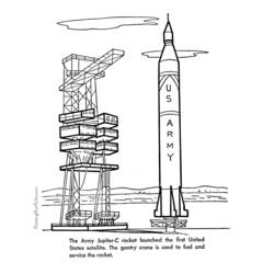 ぬりえページ: ロケット (交通機関) #140290 - 無料の印刷可能なぬりえページ