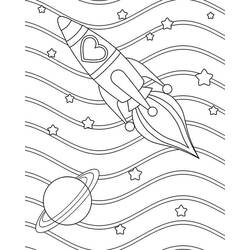 ぬりえページ: ロケット (交通機関) #140296 - 無料の印刷可能なぬりえページ