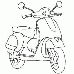 ぬりえページ: オートバイ (交通機関) #139533 - 無料の印刷可能なぬりえページ