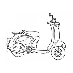 ぬりえページ: オートバイ (交通機関) #139535 - 無料の印刷可能なぬりえページ